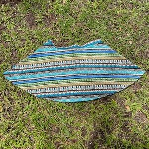 Touch Me vintage poly spandex blend multicolored circle skater skirt. Size 2XL.